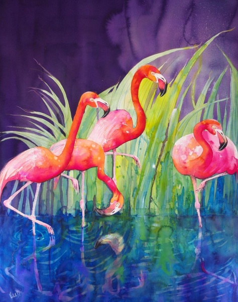 Violeta Damjanovic-Behrendt - Flamingo Night