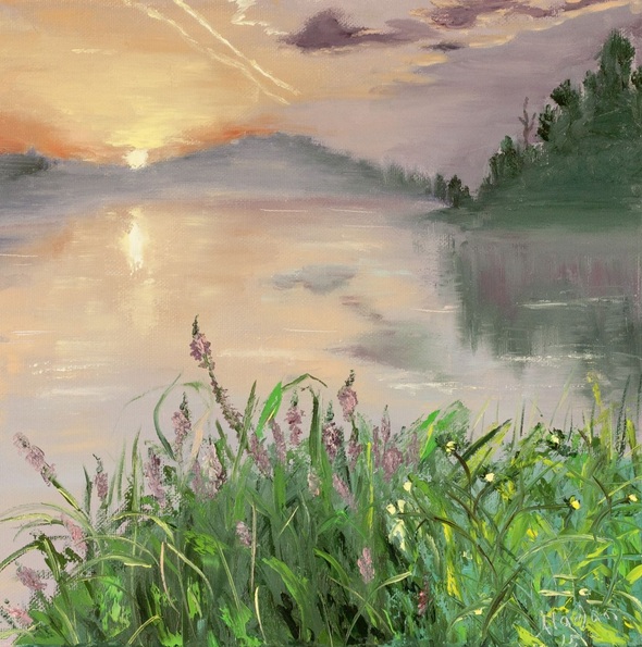 alina-madan-the-lake-at-the-sunset