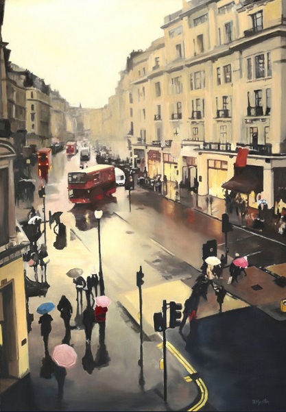 Elaine Marston - Rain on Regent Street