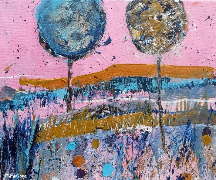 Martina Furlong - Two Trees Against A Pink Sky