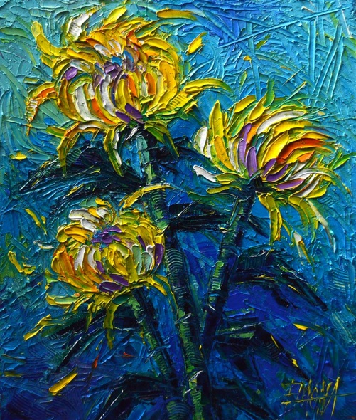 MONA EDULESCO - Chrysanthemums Etude