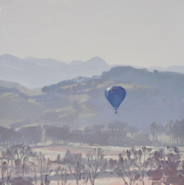ANNE BAUDEQUIN - April 09, hot air balloon in the morning light