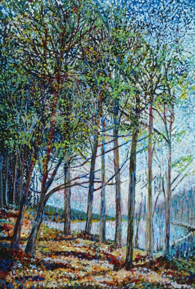 Roz Edwards - Trees and Lake