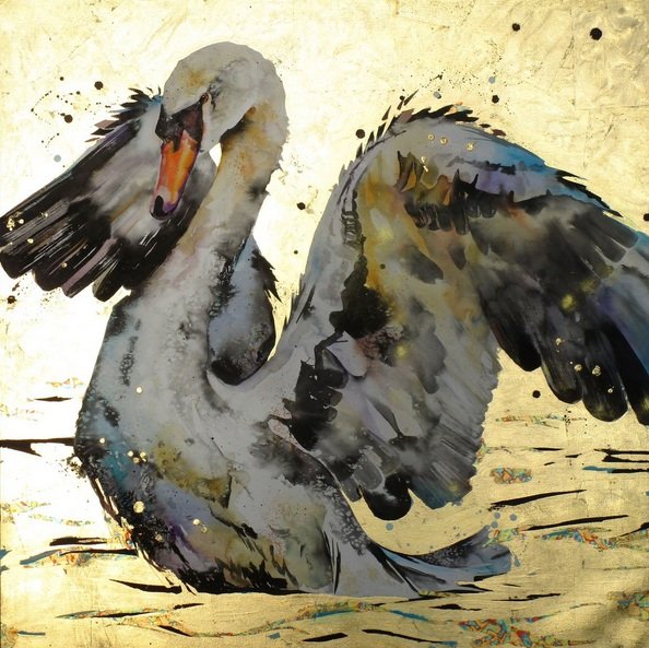 Liz-Chaderton-Golden-swan