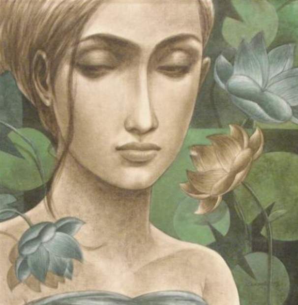 SUKANTA-Lady-with-lotus