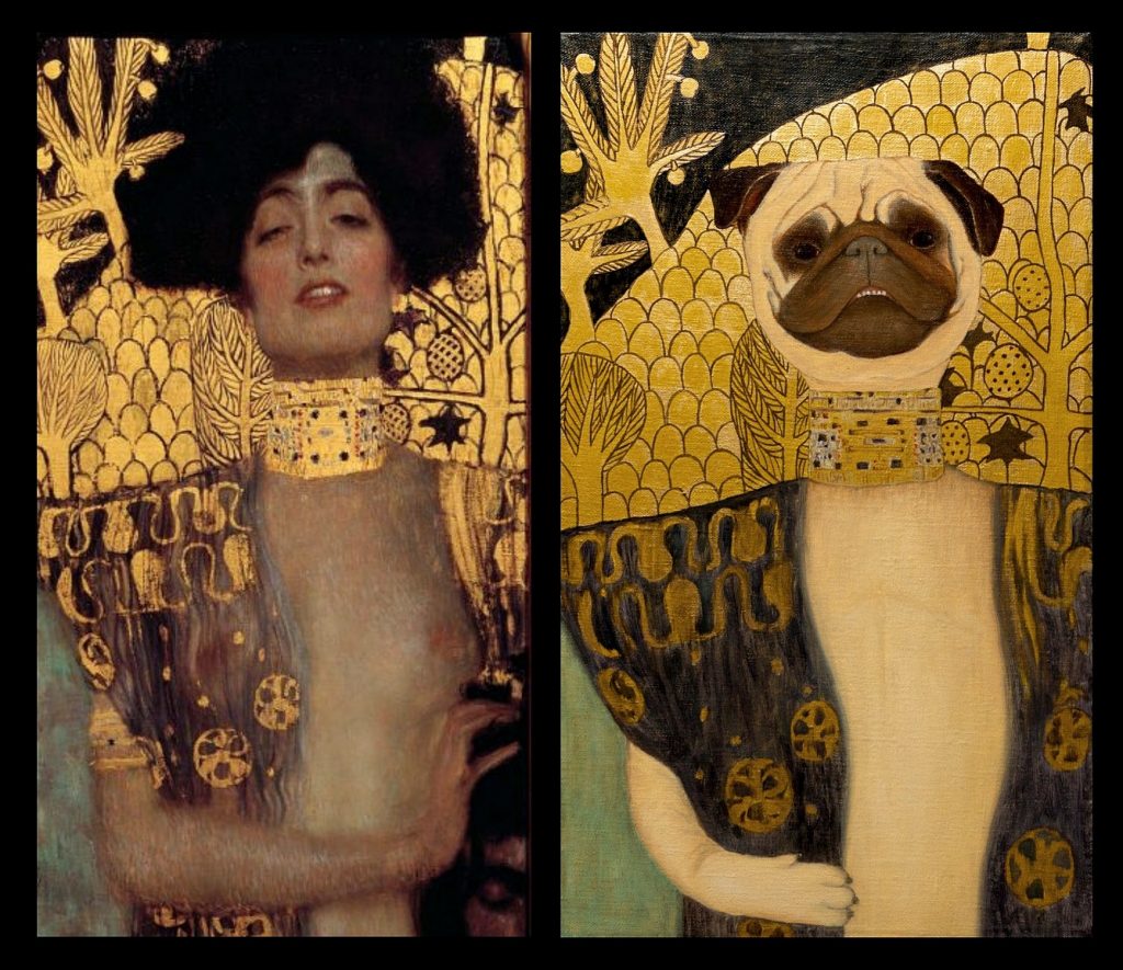 Yuliia Ustymenko - Pugdith. Instired by Klimt