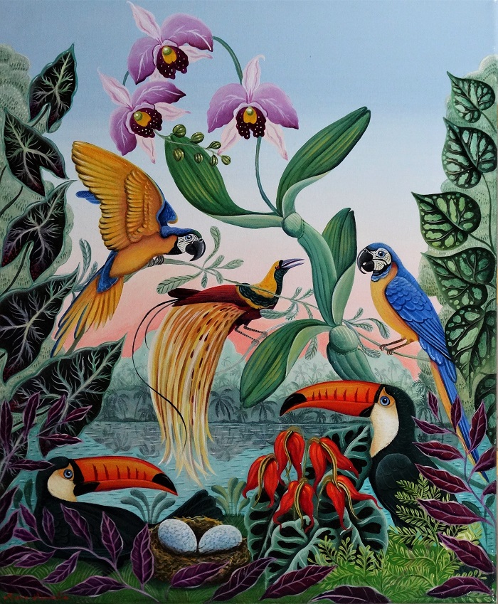 Marie Amalia Bartolini - Les oiseaux exotiques
